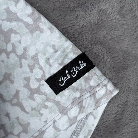 Bad Birdie Women’s Golf Polo – Gray Camo Unlinked Crest Logo Size S - Picture 5 of 9
